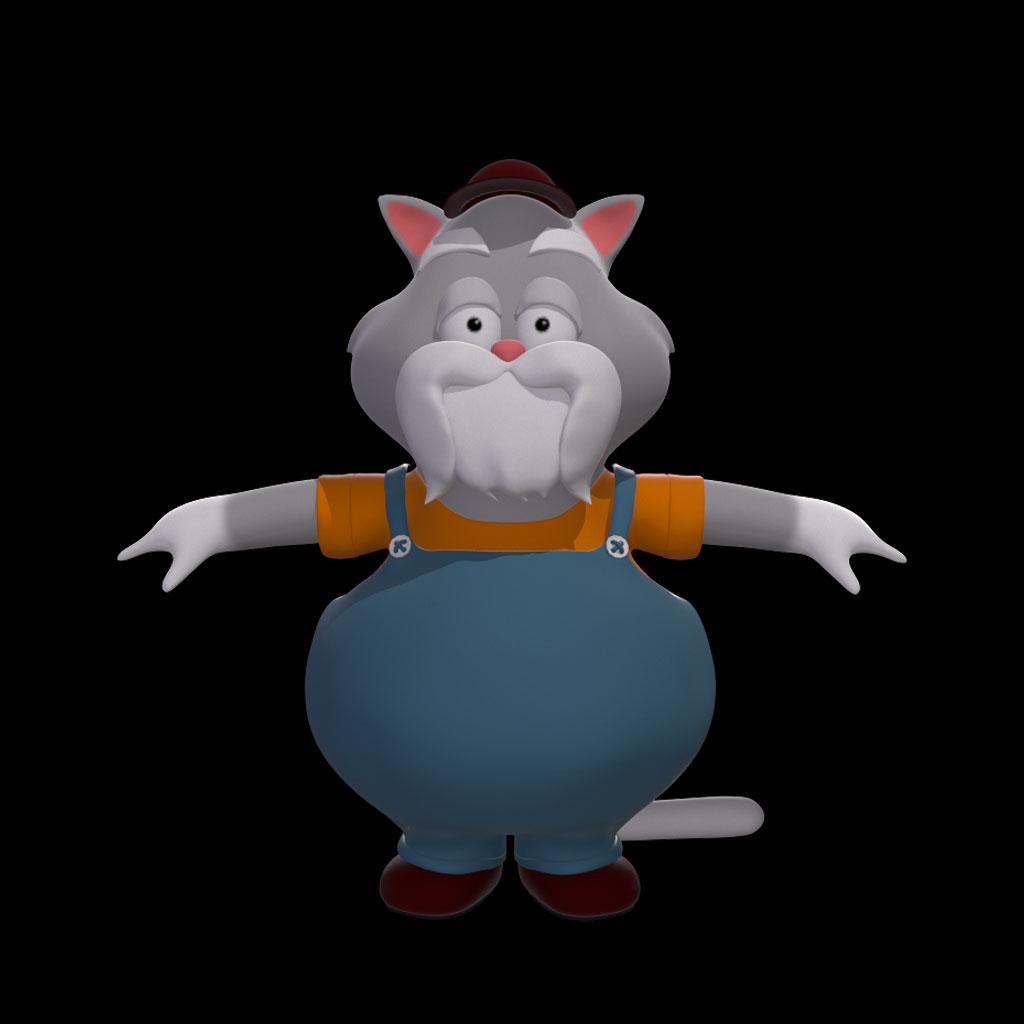 3d model of cat
